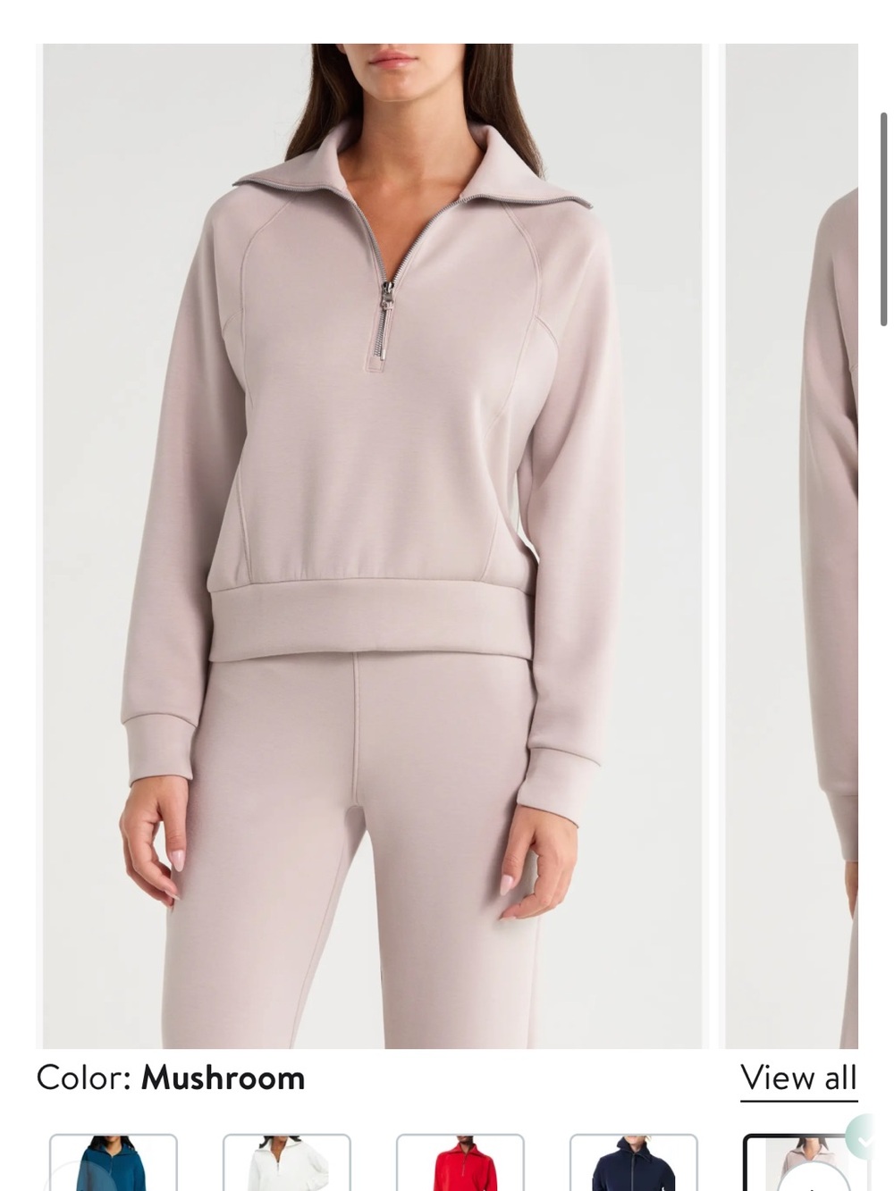 SPANX air essentials half zip